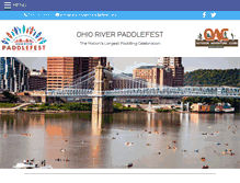 Tablet Screenshot of ohioriverpaddlefest.org